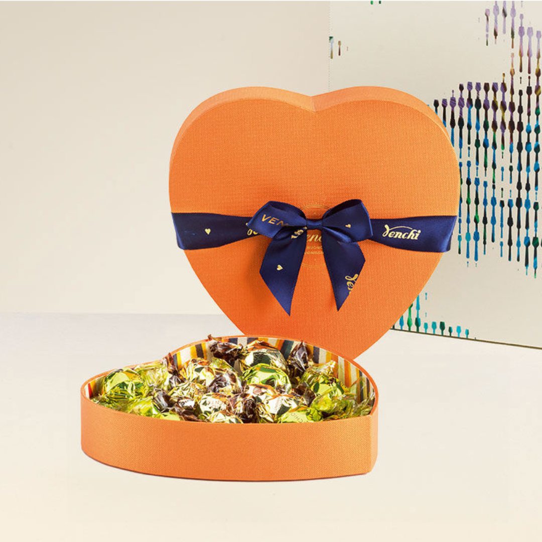 Murrine Heart Gift Box - Italian Gourmet Assorted Chocolate