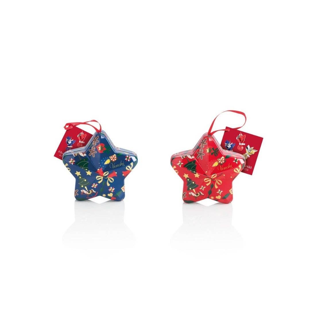 Star Chocolate Tin Christmas Ornament - Holiday Gift Sets