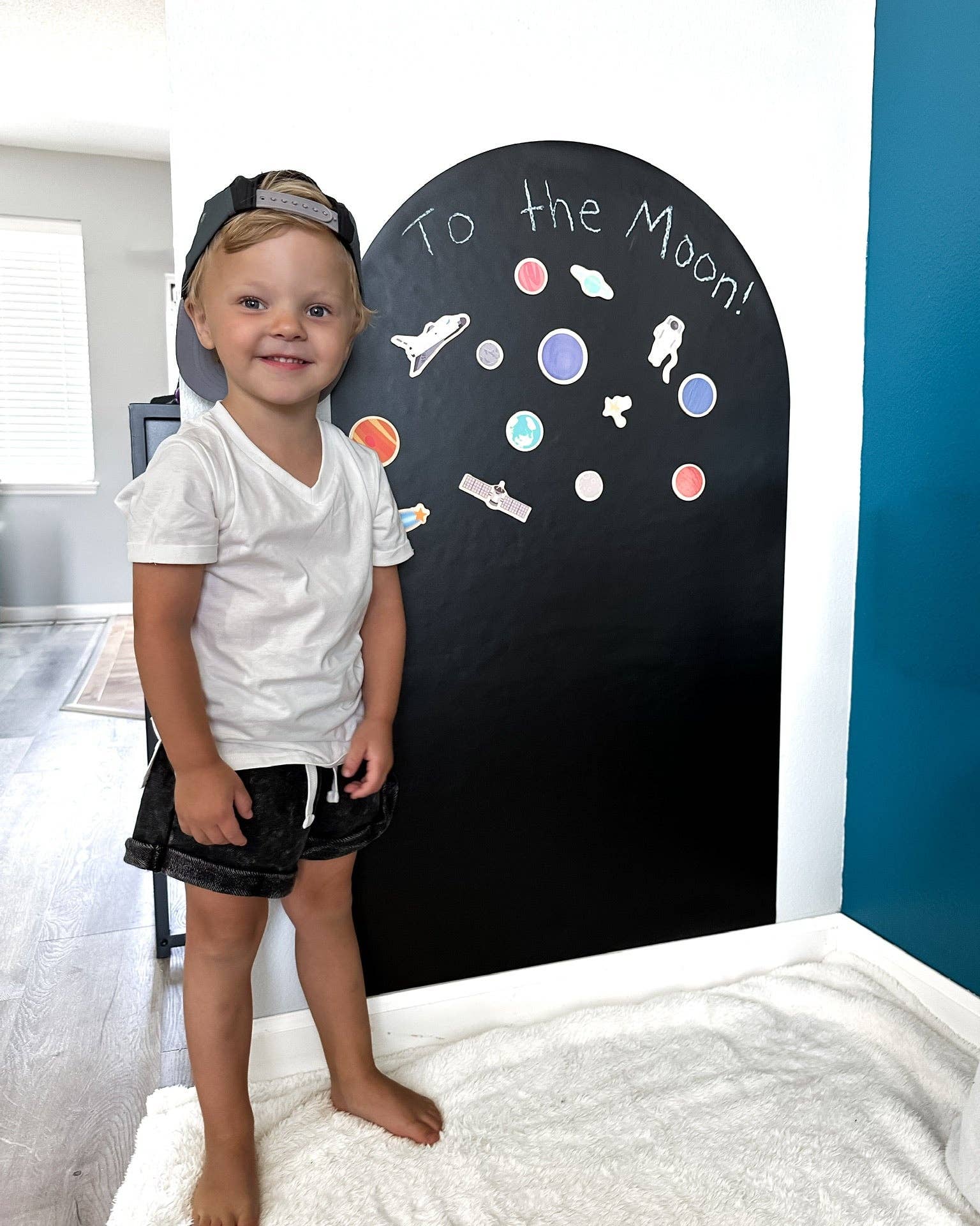 Magic Playwall - Arch Magnetic Wall Decal for Kids: Midnight