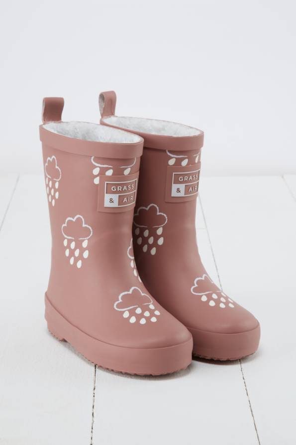 Rose Colour-Changing Kids Winter Wellies: 9 infant
