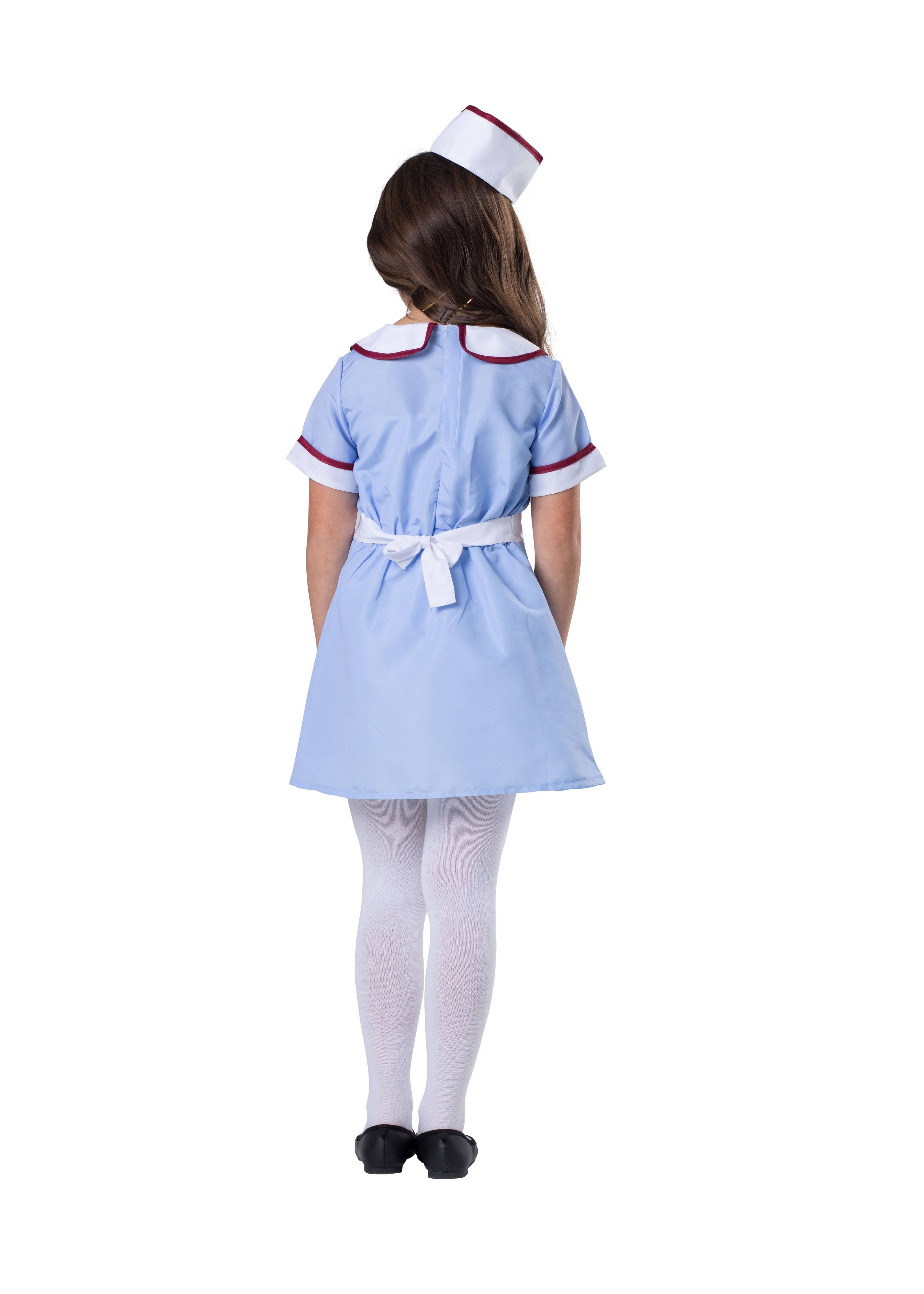 1950's Retro Diner Waitress Costume - Kids: Small 4-6