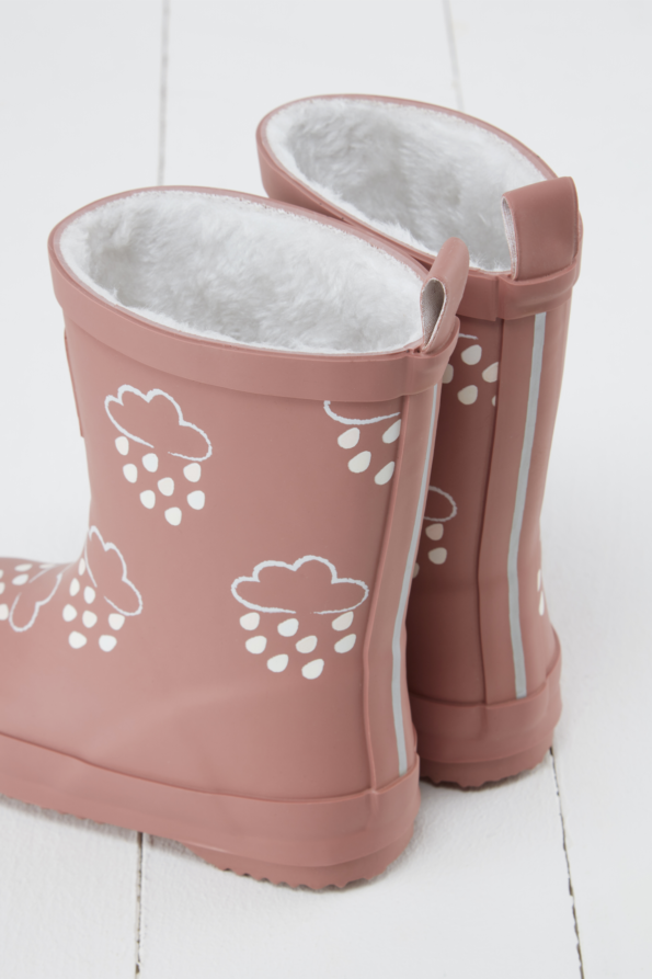 Rose Colour-Changing Kids Winter Wellies: 9 infant