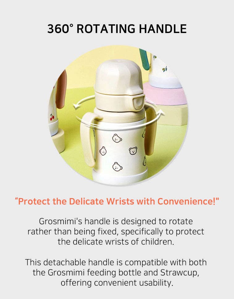 Grosmimi Stainless Steel Straw Cup with Flip Top - 10oz (300ml): Air Balloon_Blue