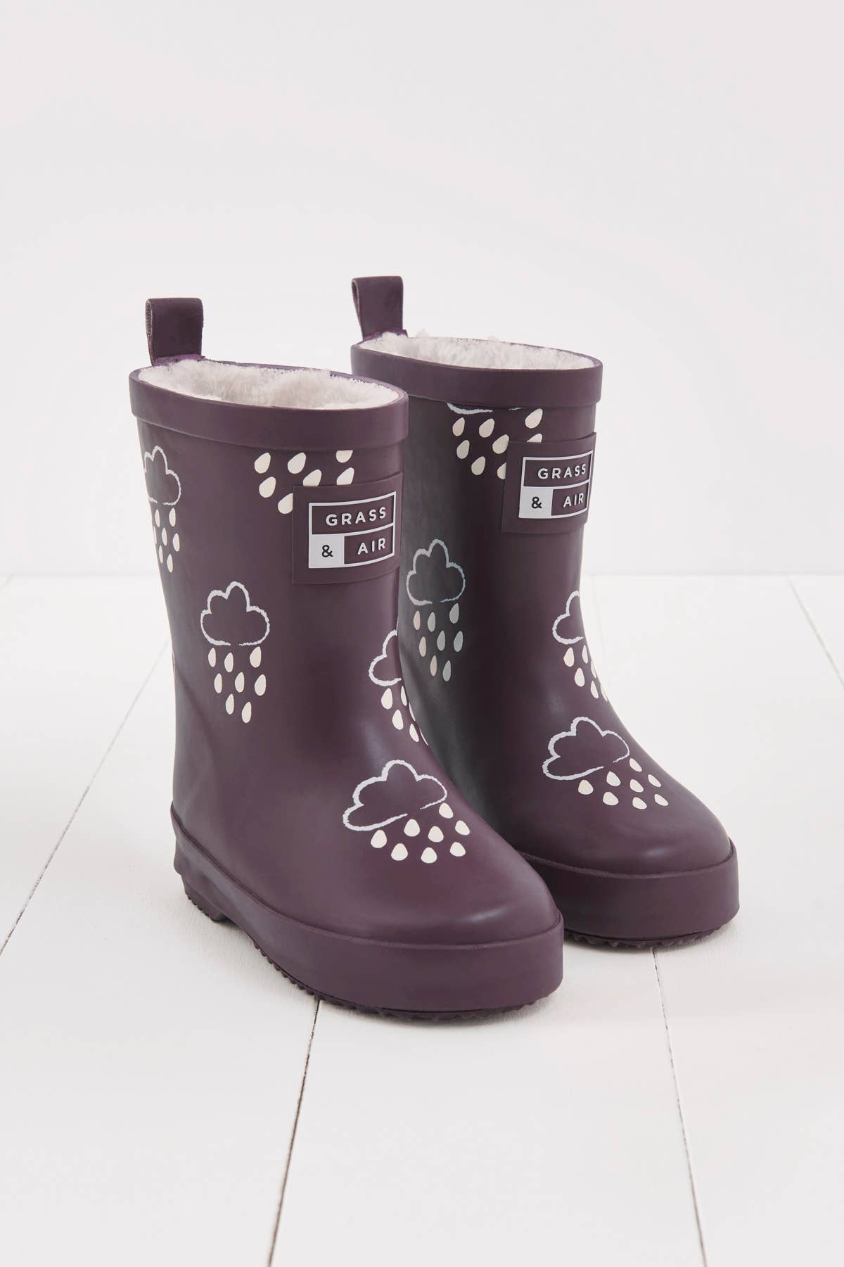 Amethyst Purple Colour-Changing Kids Wellies: UK12