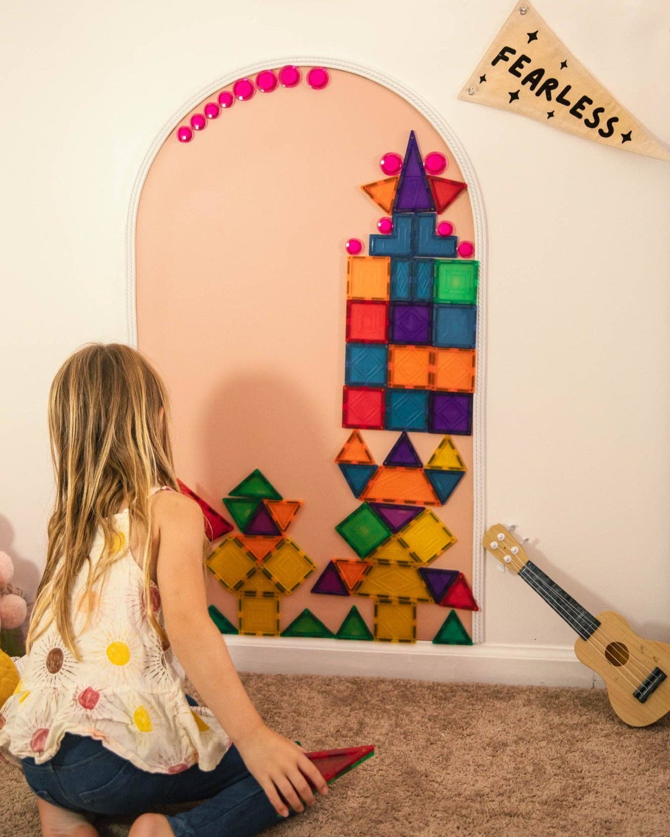 Magic Playwall - Arch Magnetic Wall Decal for Kids: Midnight