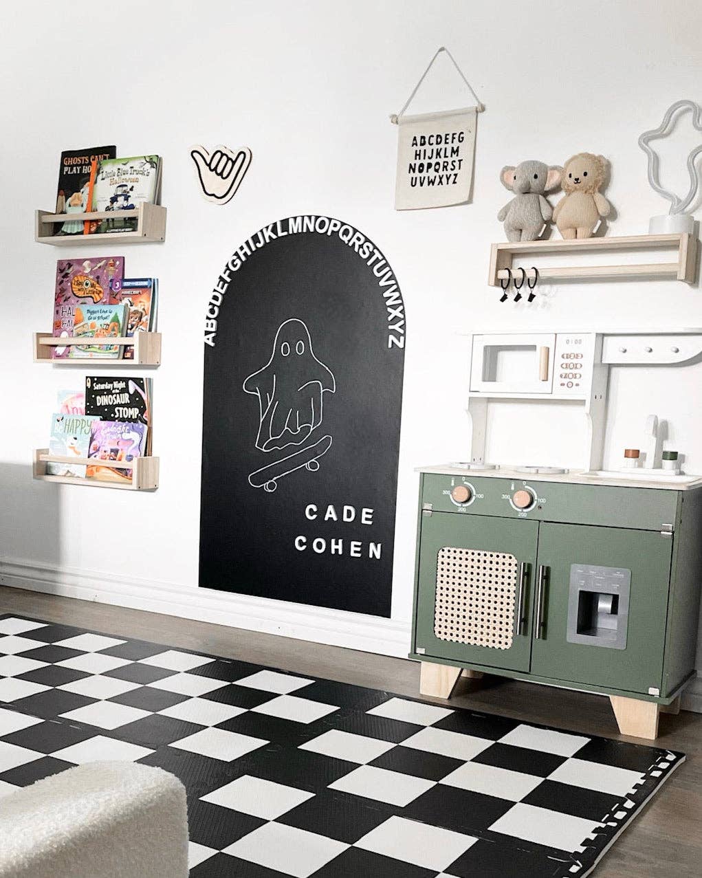 Magic Playwall - Arch Magnetic Wall Decal for Kids: Midnight