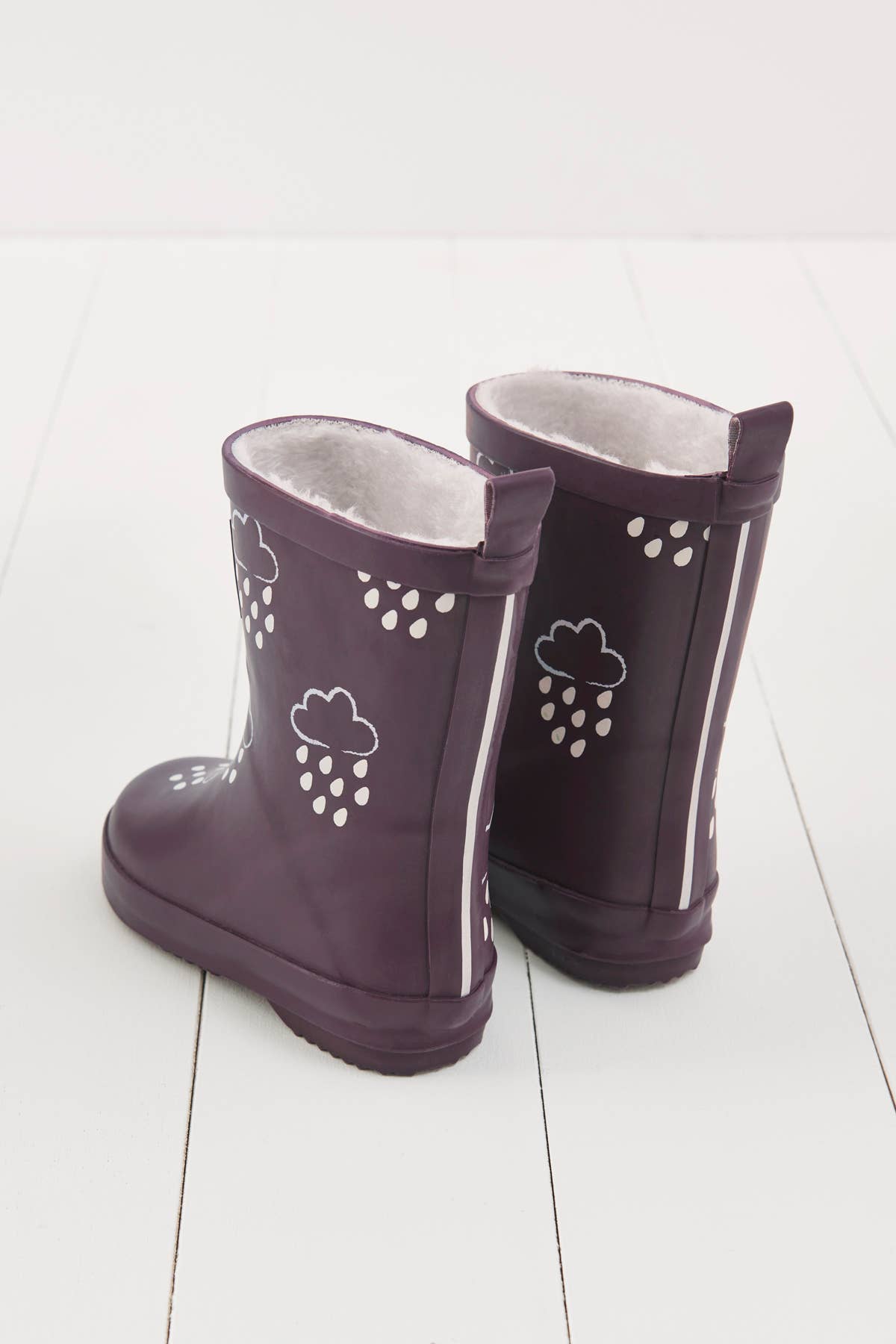 Amethyst Purple Colour-Changing Kids Wellies: UK12