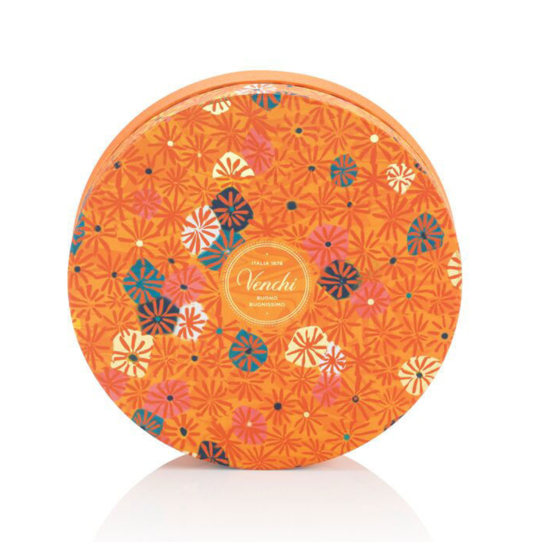 Murrine Medium Round Gift Box - Assorted Italian Chocolate